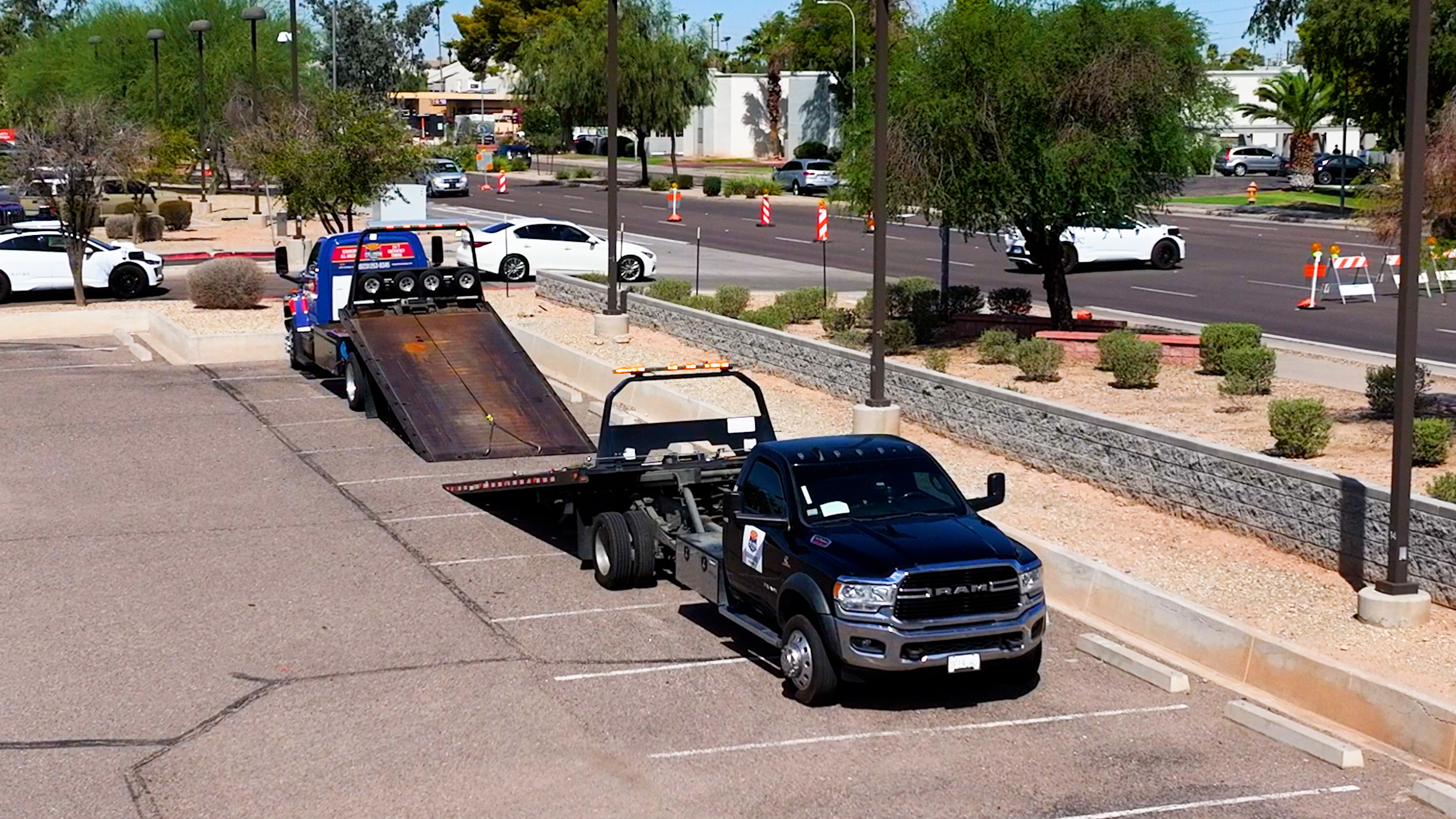 Professional tow truck driver